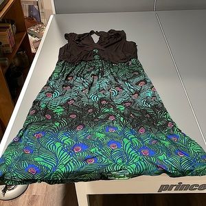 Womens peacock dress